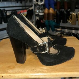 Michael Kors Black Suede Heels